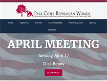 Tablet Screenshot of parkcitiesrepublicanwomen.org